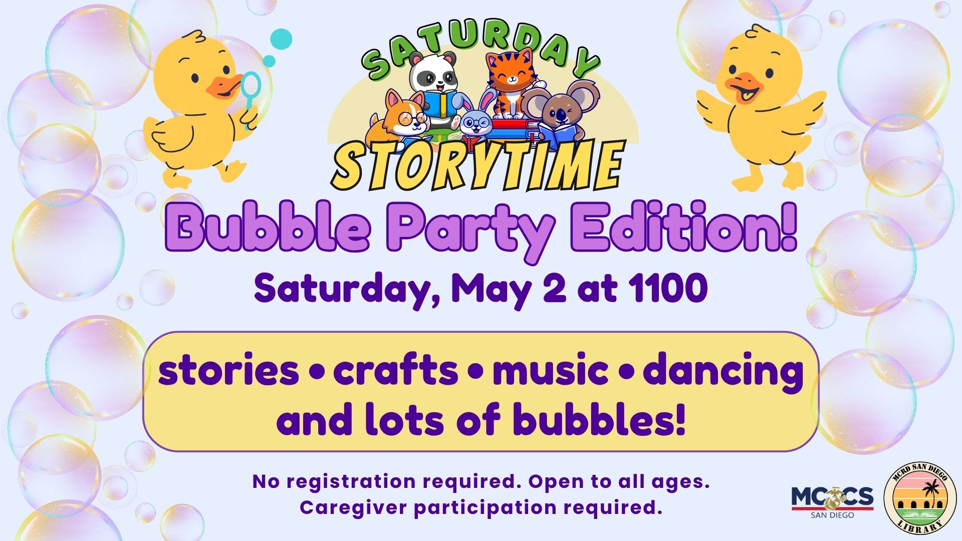 Saturday Storytime: Bubble Party Edition