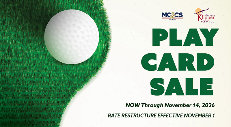 Klipper Golf Play Card Sale