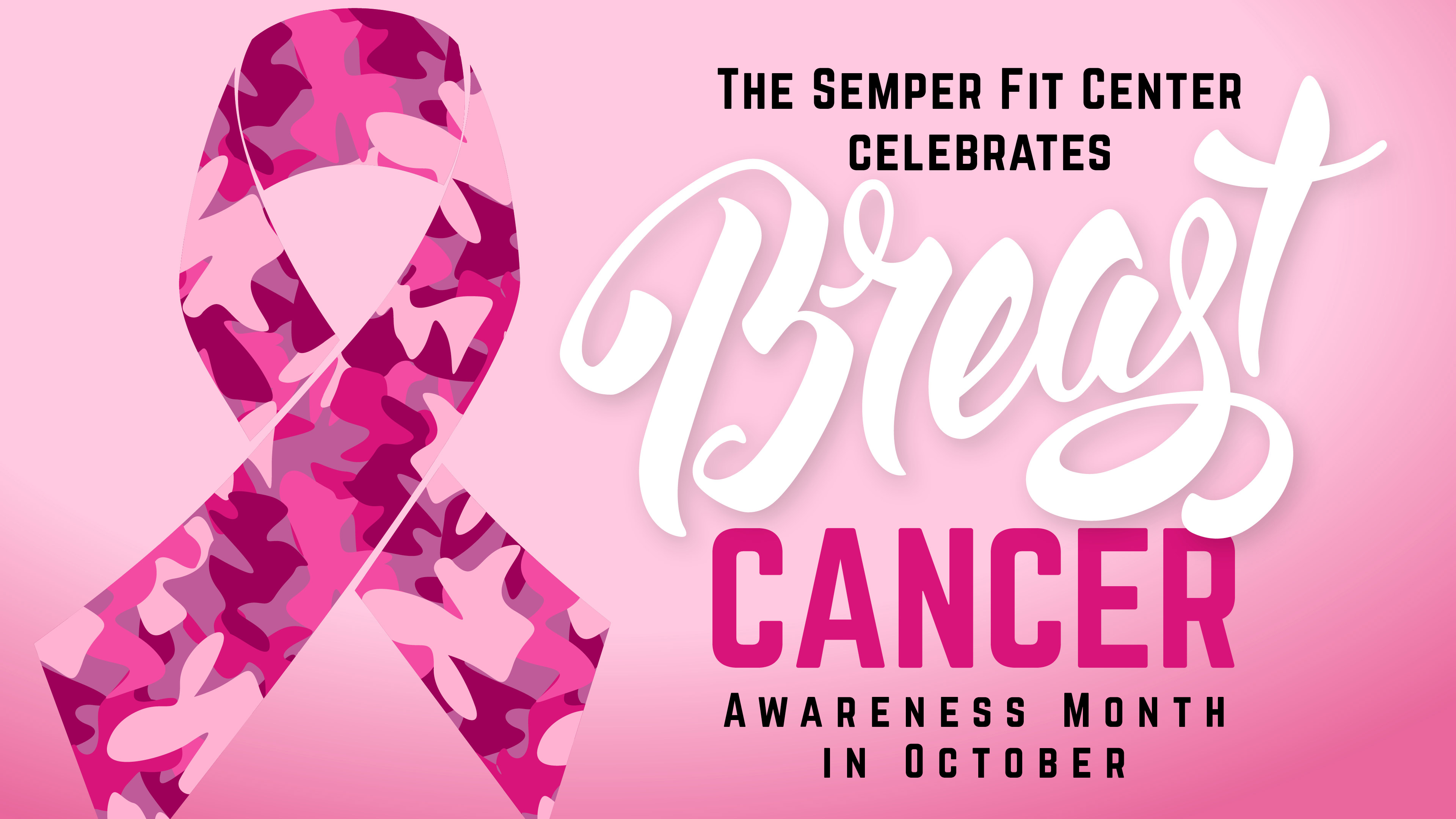 The Semper Fit Center celebrates Breast Cancer Awareness Month
