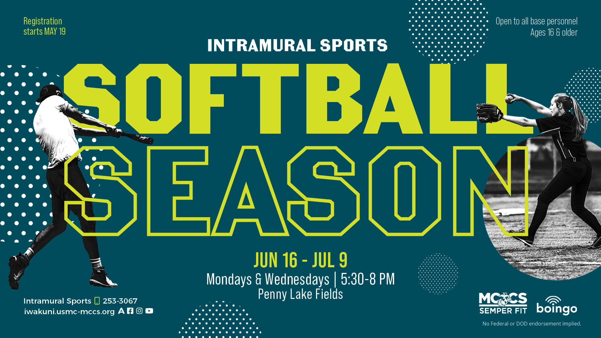 Intramural Sports Softball Season
